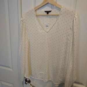 NWT Banana Republic Cream Blouse XL